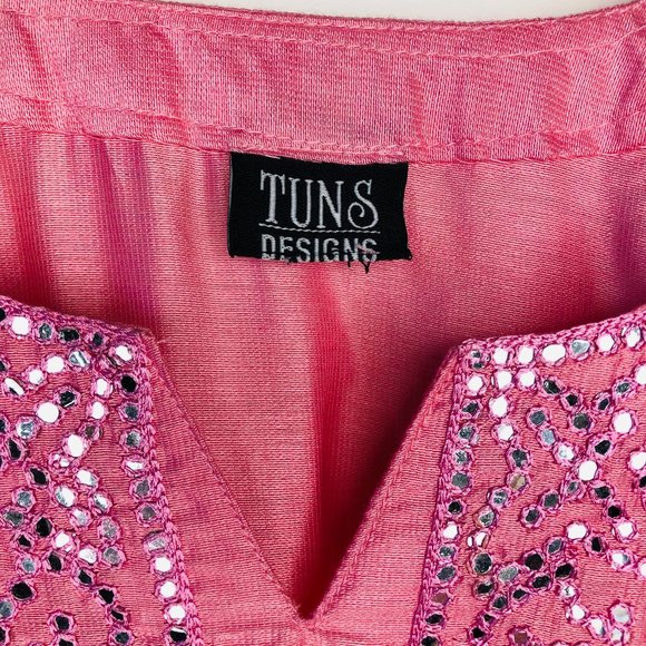 NWOT Stunning Hand Crafted Indian Tunic - Picture 3 of 5